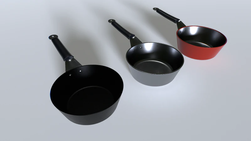 Cooking pot set 3 3D Model .c4d .max .obj .3ds .fbx .stl .blend 