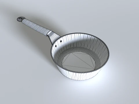 Cooking pot set 3 3D Model
