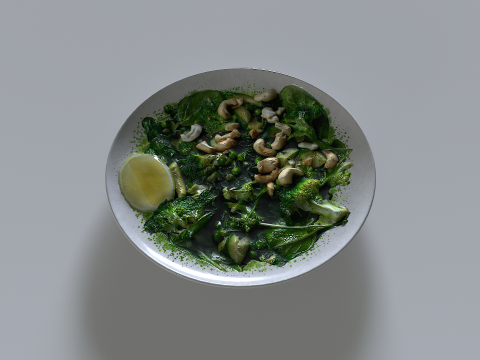 Food In a plate 1 Model 3D