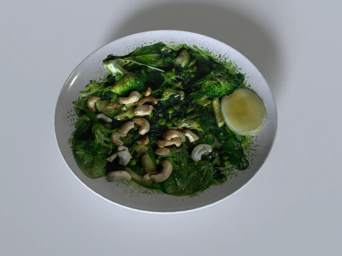 Food In a plate 1 3D Model