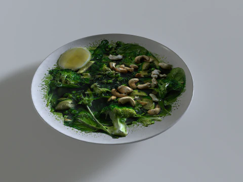 Food In a plate 1 3D Model