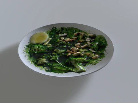 Food In a plate 1 3D Model