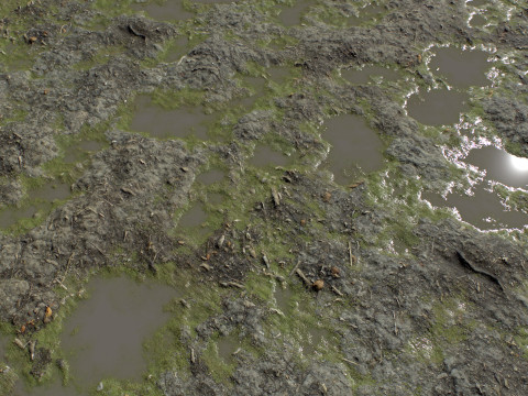 Ground terrain rough forest PBR pack 2 Texturas CG