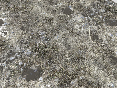 Muddy terrain and puddles 4 PBR CG Textures