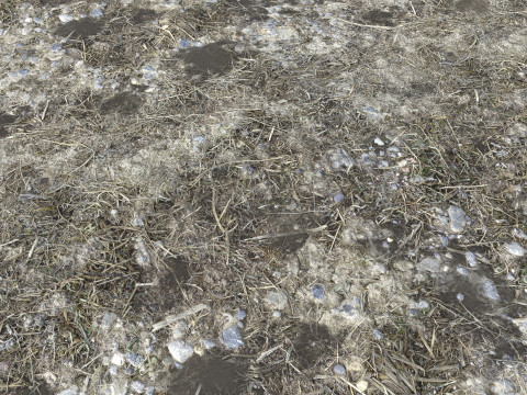 Muddy terrain and puddles 4 PBR CG テクスチャ