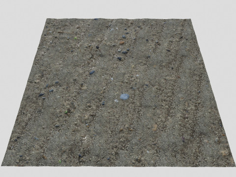 Muddy terrain and puddles 4 PBR CG テクスチャ