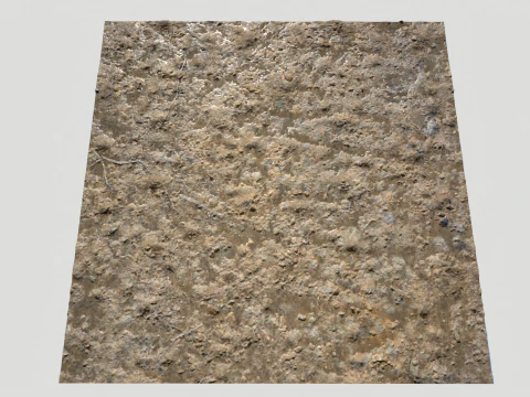 Terreno fangoso e pozzanghere 5 PBR CG Textures