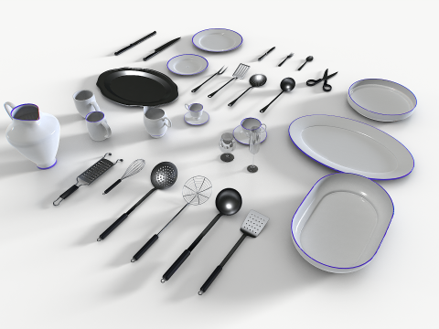 Kitchenware set 1 Modelo 3D