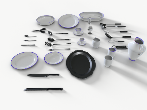 Kitchenware set 1 Modelo 3D