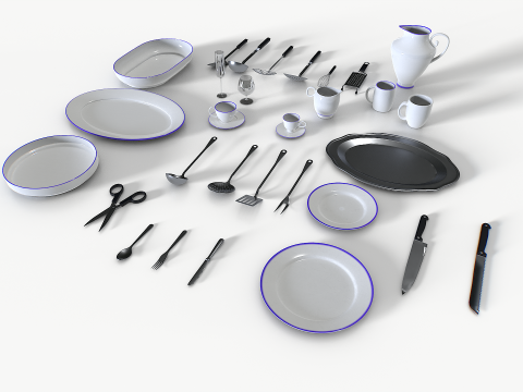 Kitchenware set 1 Modelo 3D