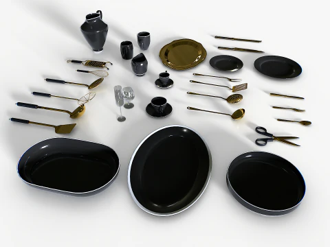 Kitchenware set 2 3D Model