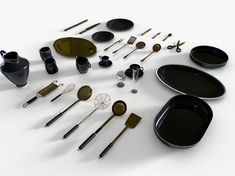 Kitchenware set 2 3D Model