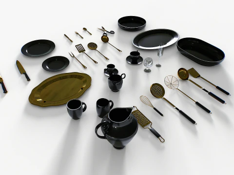 Kitchenware set 2 3D Model