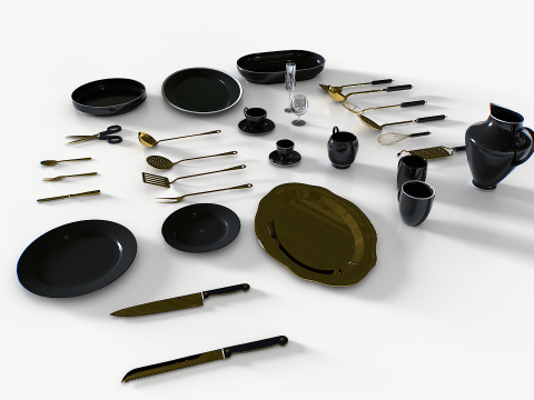 Kitchenware set 2 3Dモデル