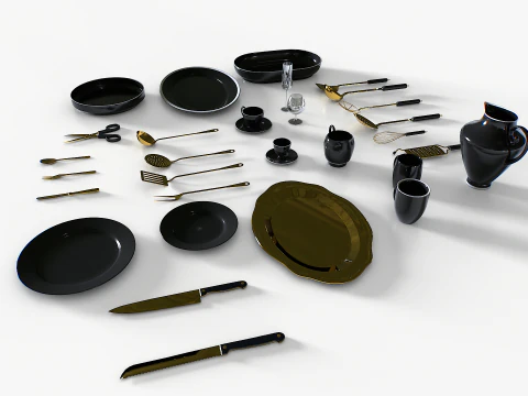 Kitchenware set 2 3D Model