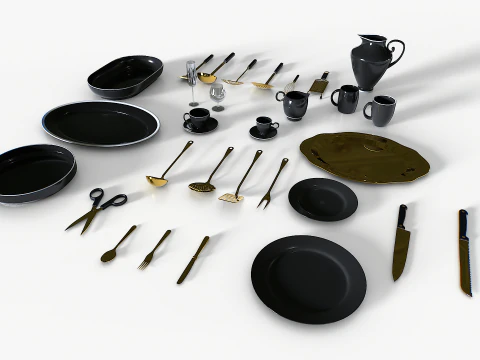 Kitchenware set 2 3D Model