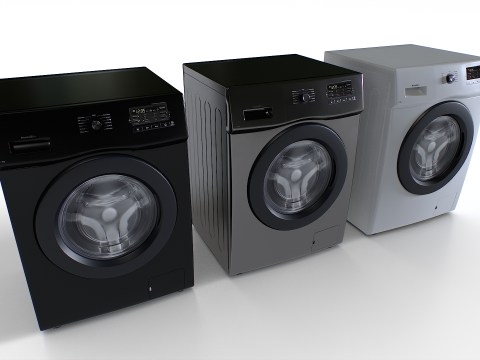 Washing Machine Set 2 Modelo 3D