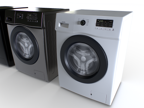 Washing Machine Set 2 Model 3D