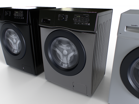 Washing Machine Set 2 Model 3D