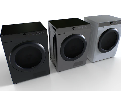 Zestaw pralki 3 Model 3D