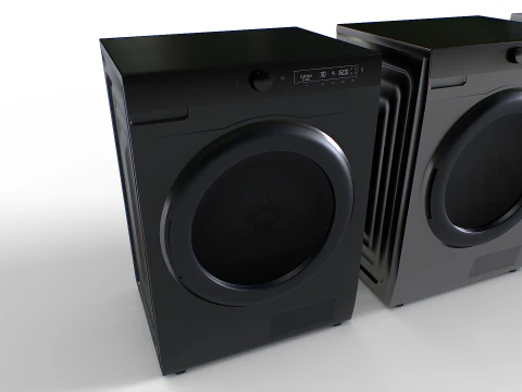 Washing Machine Set 3 3D Model