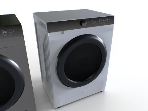 Washing Machine Set 3 3D Modell