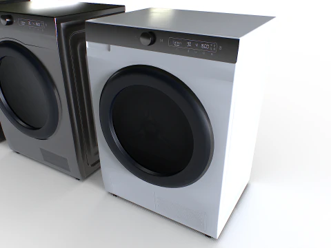 Washing Machine Set 3 3D Model