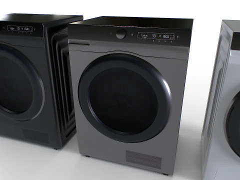 Washing Machine Set 3 3D Model