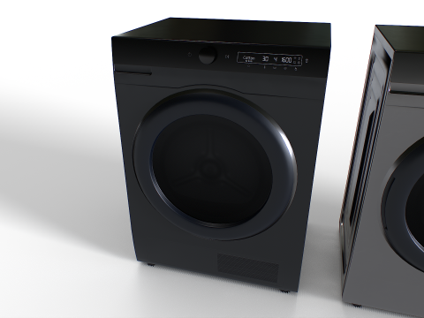Washing Machine Set 3 3D Modell