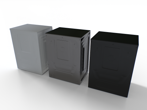 Washing Machine Set 3 3D Modell
