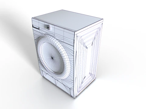 Washing Machine Set 3 3D Model