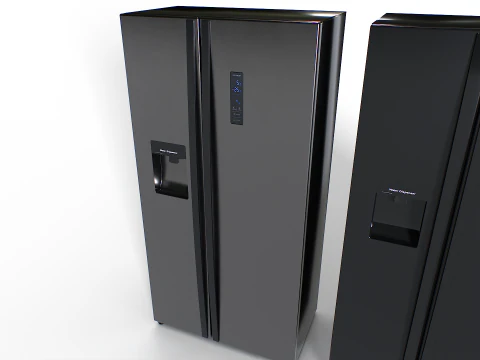American fridge set 3D Model