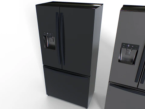 American fridge set 2 3D Model