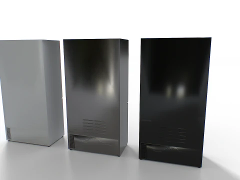 American fridge set 2 3D Model