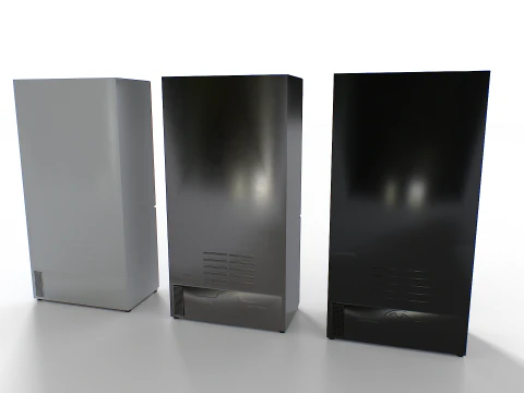 American fridge set 2 3D Model