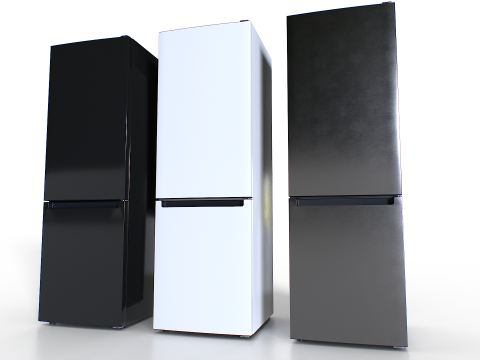 Fridge set 3D Modell