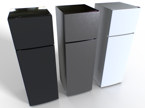 Fridge set 2 3D Model