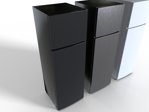 Fridge set 2 3D Model
