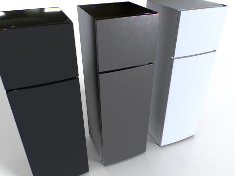 Fridge set 2 3D Model