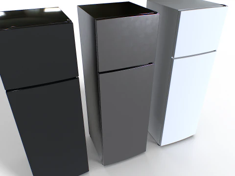 Fridge set 2 3D Model
