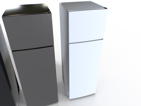 Fridge set 2 3D Model