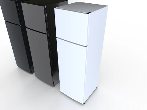 Fridge set 2 3D Model