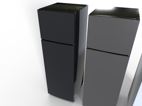 Fridge set 2 3D Model