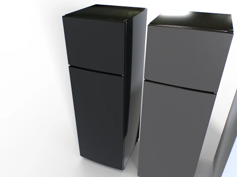 Fridge set 2 3D Model