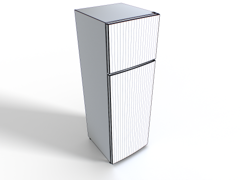 Fridge set 2 3D Model