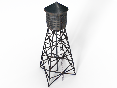 Vecchia torre dell'acqua Modello 3D