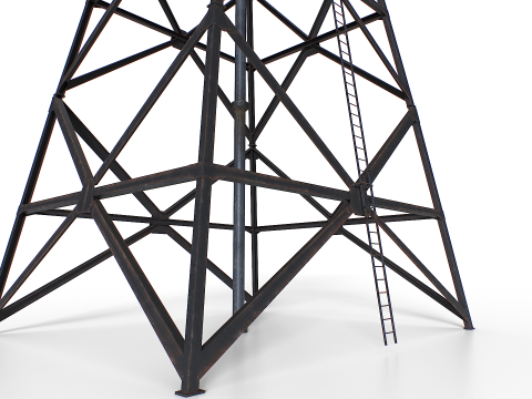 Ancien ch&acirc;teau d'eau Modèle 3D