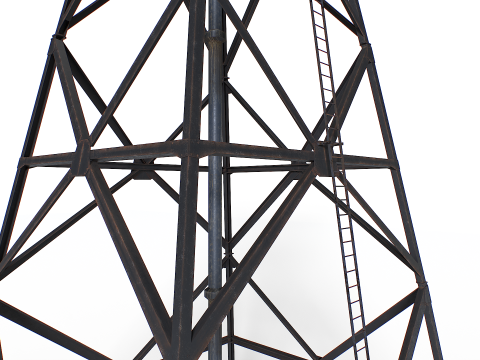 Ancien ch&acirc;teau d'eau Modèle 3D