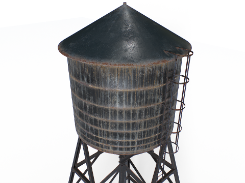 Ancien ch&acirc;teau d'eau Modèle 3D