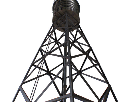 Ancien ch&acirc;teau d'eau Modèle 3D